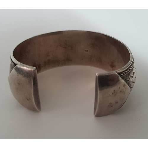 70 - Vintage 925 Silver cuff bracelet