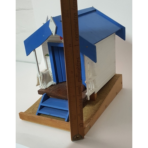 85 - Good quality wooden beach hut model