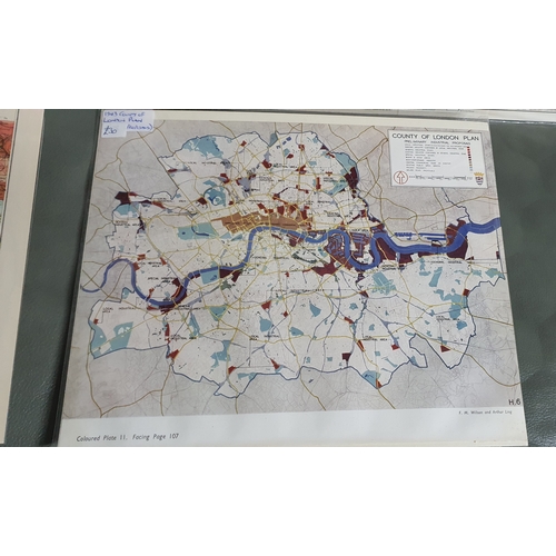 142 - Selection of old original London Maps