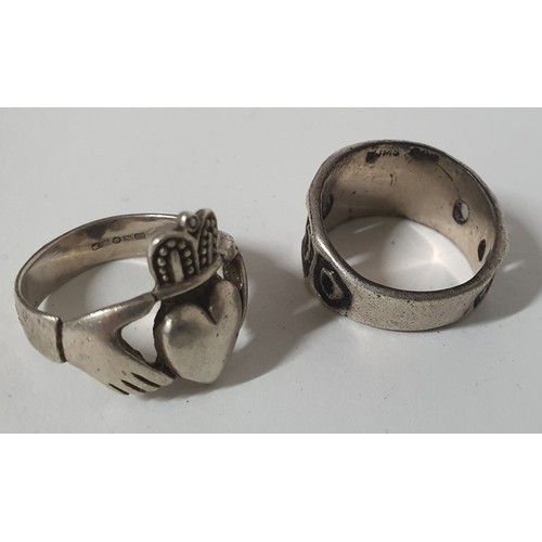 133 - 2x Silver Hallmarked Rings