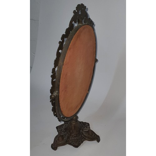 117 - Vintage ornate vanity mirror