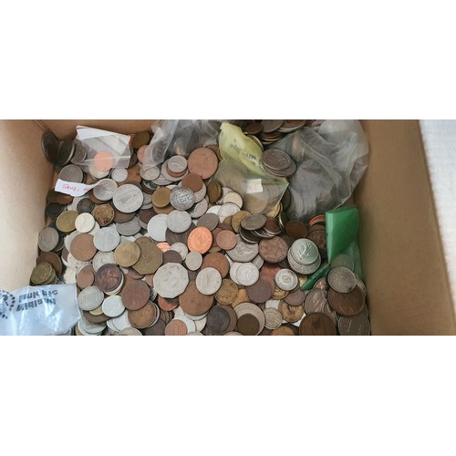 161 - Collection of old coins etc - World and British including some silver, BankNotes, Peace Dollar, 1900... 