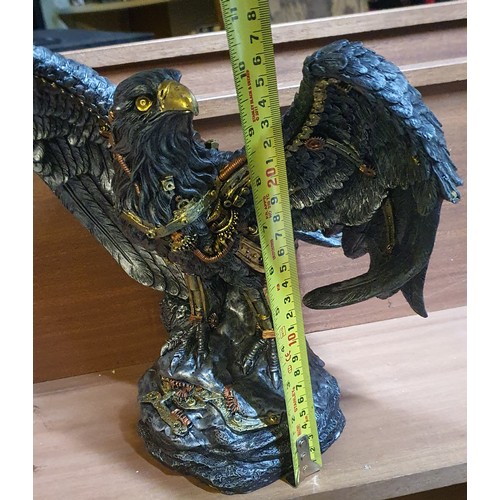 172 - Steampunk style Eagle statue