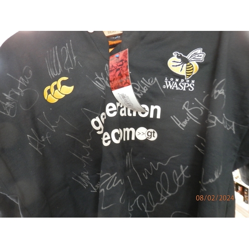 702 - England Rugby World Cup Winners 20023 Jersey and a Signed London Wasps 2003/2004 Jersey