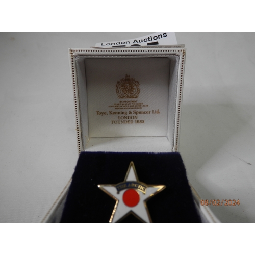 705 - Artic Star pin badge in presentation box