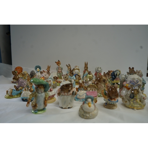 736 - Large collection of Beswick Beatrix Potter Figurines