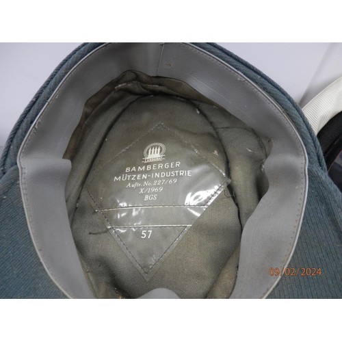 969 - Collection of Second World War Visor Caps and Head Dress to include Intelligence Corp Visor Cap, Weh... 