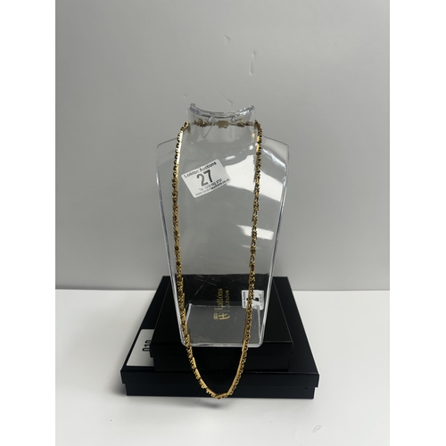 27 - Custom 18ct Gold Chain 56.9g