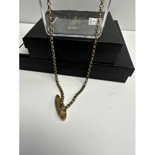 29 - 9ct Gold Belcher Chain with Pendant Mount 34.86g