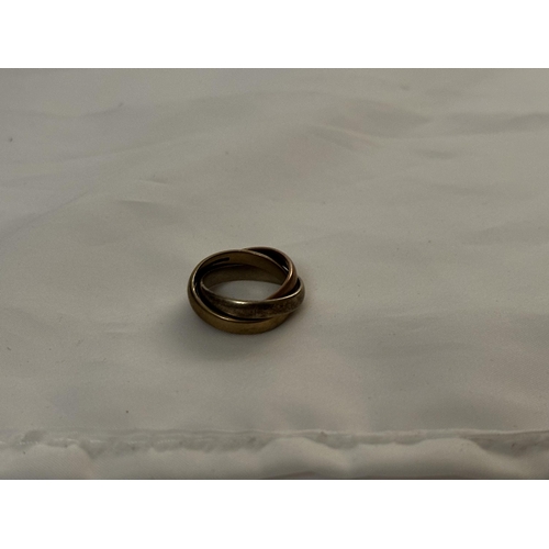 7 - 9ct Gold Russian Wedding Ring 9.1g