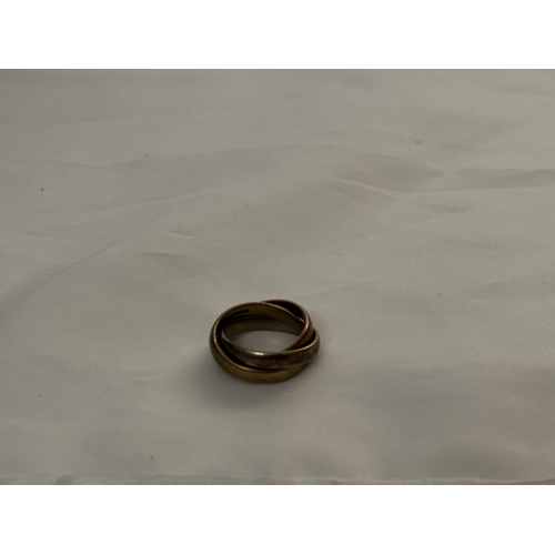 7 - 9ct Gold Russian Wedding Ring 9.1g