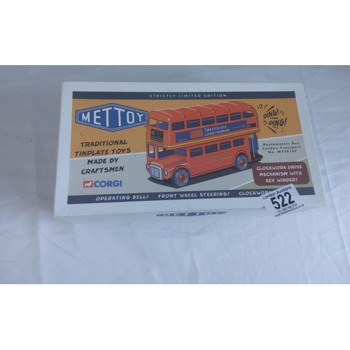 522 - Met toy Ltd Edition Clockwork Tinplate Bus by Corgi