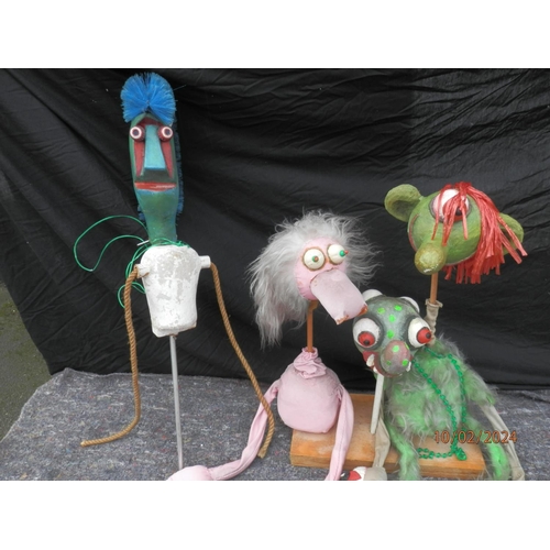 902 - Good Lot of Unusual Puppets etc