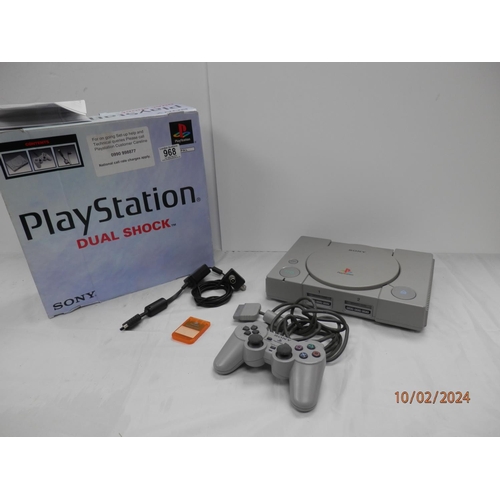 968 - Boxed Sony Playstation One