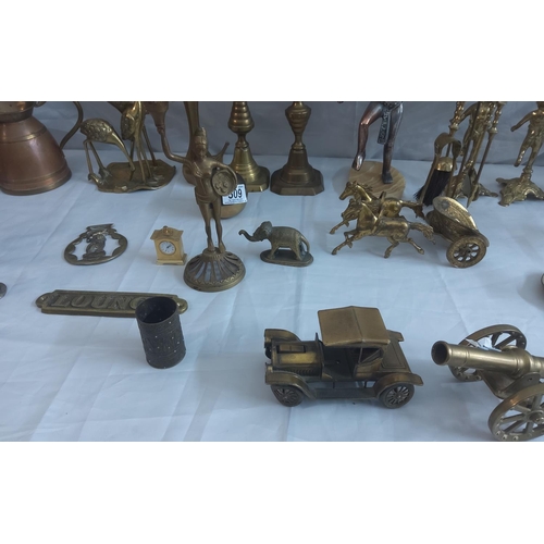 509 - Large Lot of Brass Items from Pub Closure