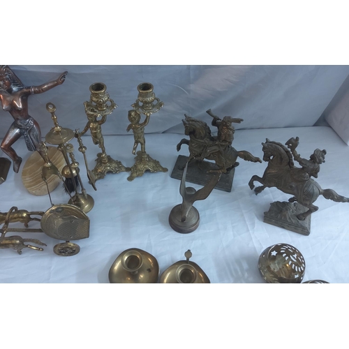 509 - Large Lot of Brass Items from Pub Closure