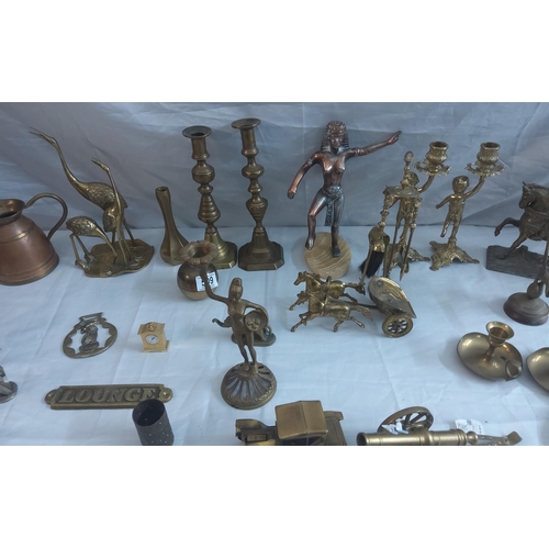 509 - Large Lot of Brass Items from Pub Closure