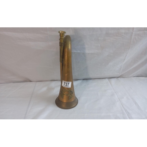 737 - Antique Military Bugle