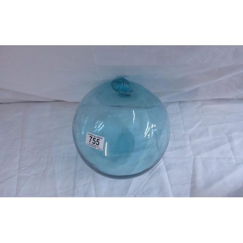 755 - Large Japanese Blown Glass Fishing Float