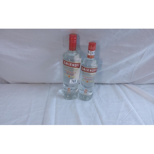 765 - 2 Bottles of Smirnoff Vodka