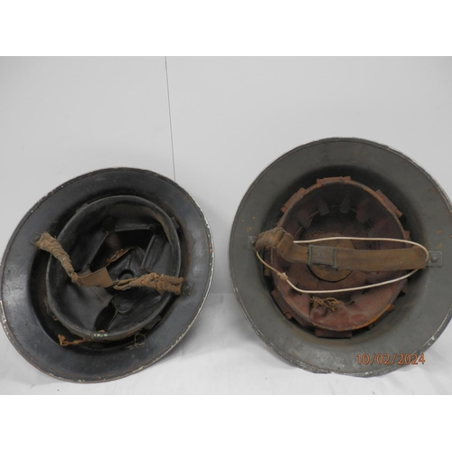 974 - Civil Defence Air Raid Warden Helmet and a Fire Guard Helmet