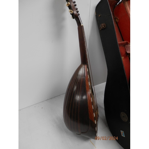 894 - 19th Century Achille Lanfranco e Figlio mandolin in Case