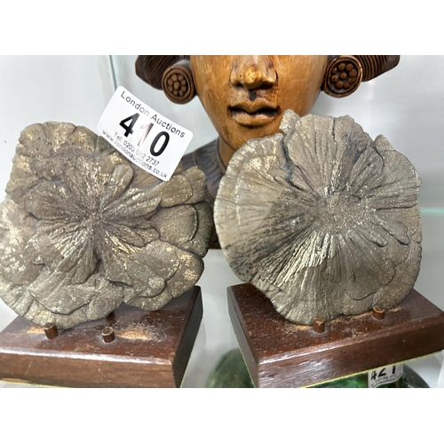 410 - Pair of Pyrite Miners Dollars