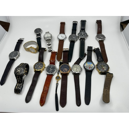 233 - Good Lot of Various Gents Wrist Watches-All Genuine and Good Brands