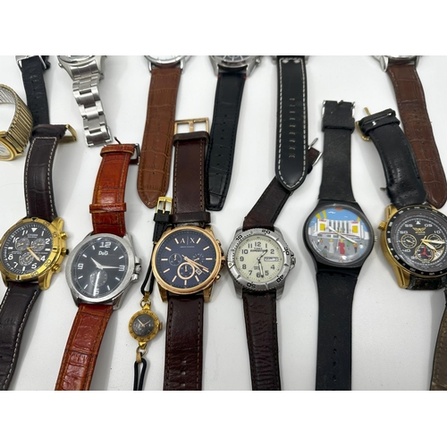 233 - Good Lot of Various Gents Wrist Watches-All Genuine and Good Brands