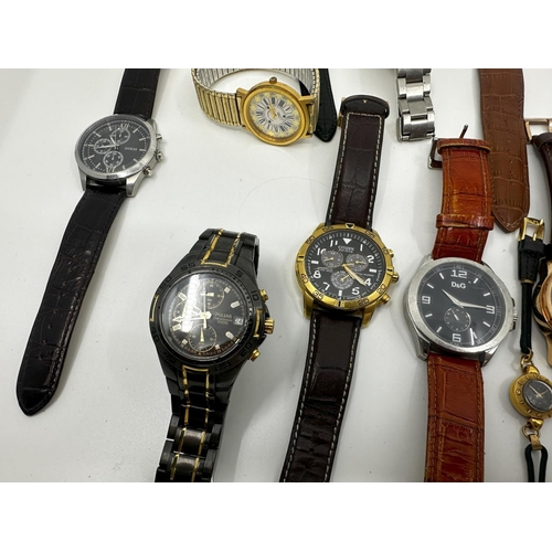 233 - Good Lot of Various Gents Wrist Watches-All Genuine and Good Brands