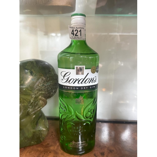 421 - 1L Bottle of Gordons Dry Gin