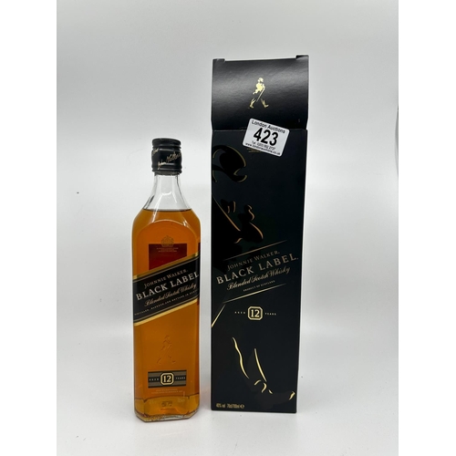 423 - 70cl Bottle of Johnnie Walker Black Label Whisky