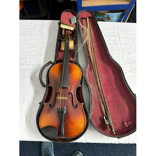 1200 - Old Violin in Original Case