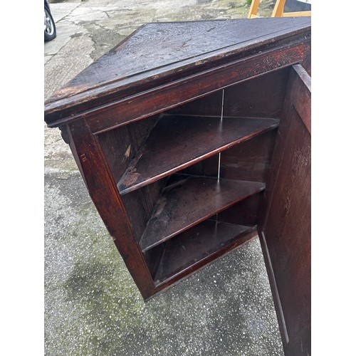 1214 - Georgian Oak Corner Cupboard