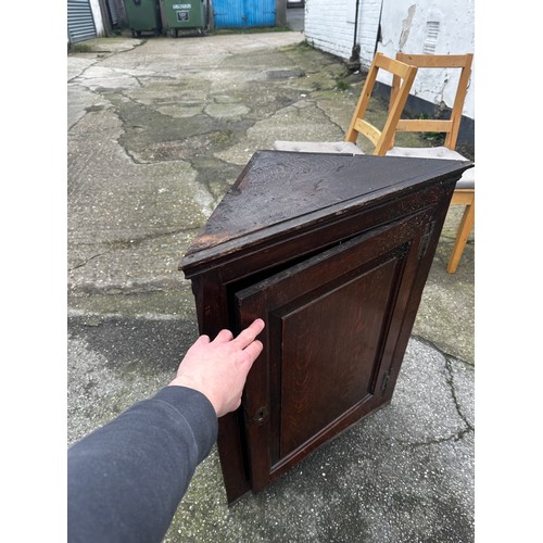 1214 - Georgian Oak Corner Cupboard