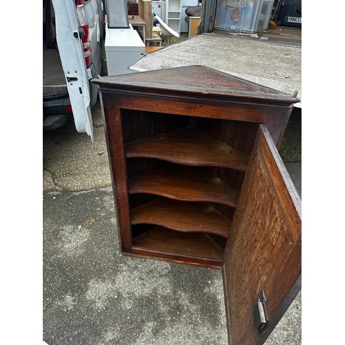 1215 - Georgian Oak Corner Cupboard