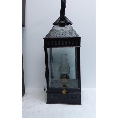 503 - James Hinks and Sons Lantern In Original Wooden Case with Labels etc