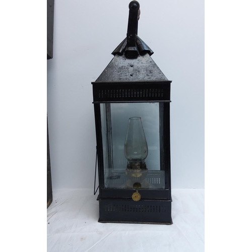 503 - James Hinks and Sons Lantern In Original Wooden Case with Labels etc