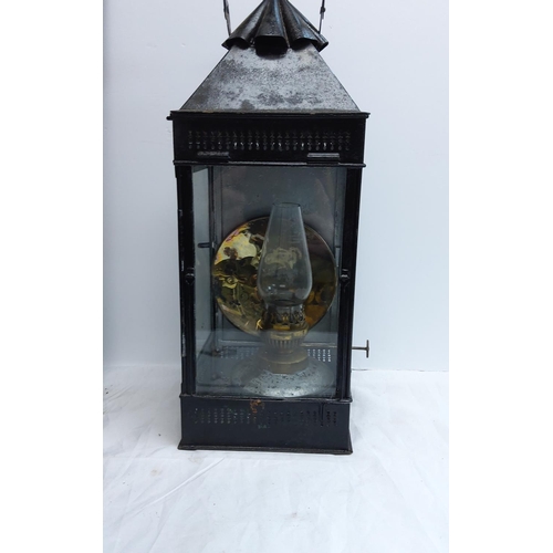 503 - James Hinks and Sons Lantern In Original Wooden Case with Labels etc