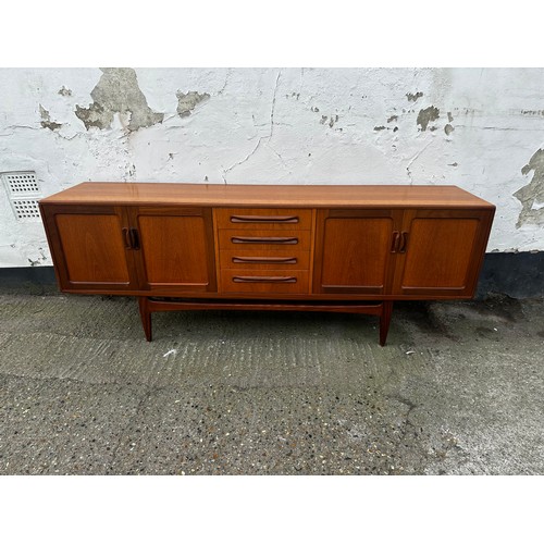 899 - Mid Century Teak G Plan Fresco Sideboard by Victor Wilkins (215cm x 80cm x 46cm)