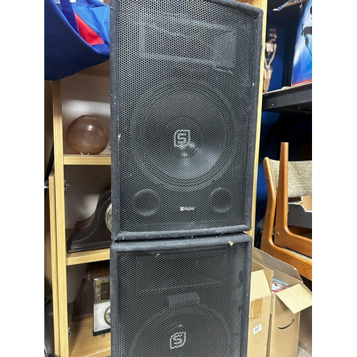 897 - Pair of Skytec SLI2 600W PA Speakers