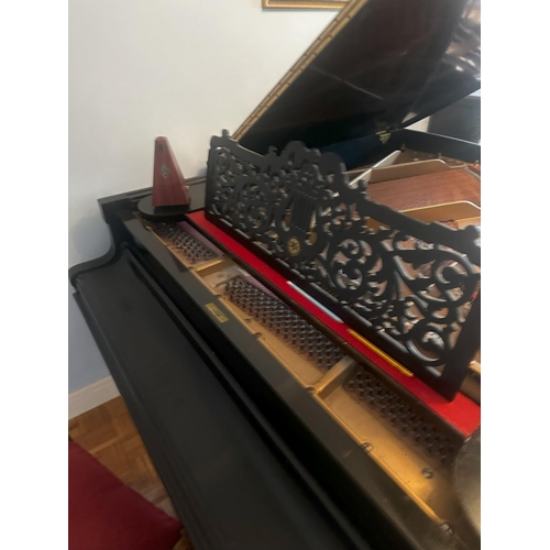 2B - Rud Ibach and Sons Grand Piano c. 1890 Serial Number 37065 together with a Piano Stool