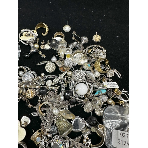 261 - Large Lot of Mostly Silver Earrings