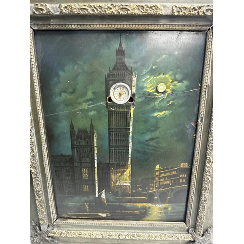 1350 - Unusual Mother of Pearl Big Ben Print