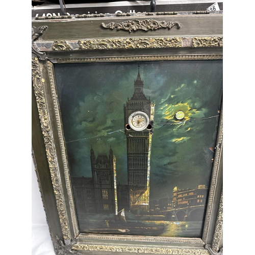 1350 - Unusual Mother of Pearl Big Ben Print