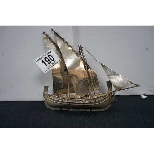 Sterling Silver Ship