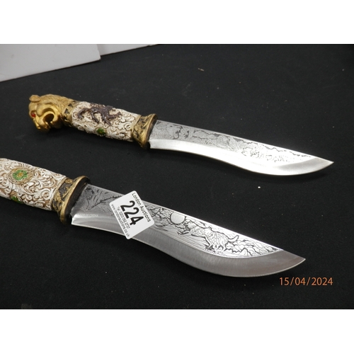 1224 - Pair of ornamental Knives