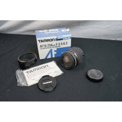 26 - Boxed Tamron AF18-250mm F/3.6-6.3 Macro Camera Lens