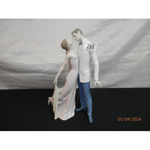 288 - Lladro Happy Anniversary Couple Figurine