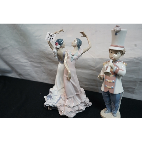 294 - Two Lladro Figurines: 